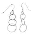 ZEEme Silver Damenohrhaken "Kreise" 301230010