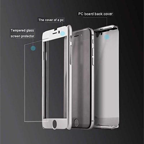 iPhone 6s Plus Case, SpigodTM 360 Protection Luxury Ultra Thin Hybrid Acrylic Hard PC Tough Cover Armor Defender Protective Cases with Tempered Glass for Apple iPhone 6s Plus 5.5" (Red)