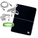 Amazon Kindle Accessories Kit for Amazon Kindle 2 Reading Device With A ** VG BLACK ** Kindle 2 Melrose Leather Cover + White Rapid Amazon Kindle 2 Car Charger + White Rapid Amazon Kindle 2 Home Travel Charger + White Amazon Kindle 2 Data Sync Cable + Vangoddy tm, Live * Laugh * Love Wrist Band!!!