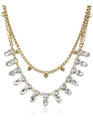 Juicy Couture Gemstone Double Layer Necklace, 15.61"