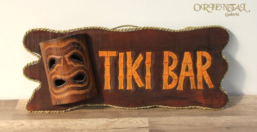 Wandbrett "Tiki Bar" mit Maske 50cm