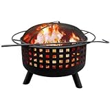 IMAGE OF New Landmann 26314 City Lights Memphis Wood Fireplace Outdoor Portable Black High Quality