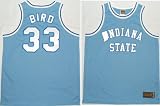 Larry Bird Indiana State Majestic Athletic Blue Jersey Indiana State Sycamores NCAA