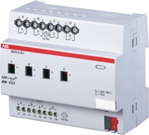 ABB SD/S4.16.1 EIB/KNX Schalt-/Dimmaktor, 16A, REG, 4-fach