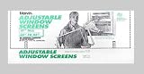 HOWARD BERGER GS1045 ADJUSTABLE WINDOW SCREEN 10 x 26-1/2 x 45