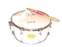 Marching Snare Drum 14" x 6.5" w/FREE Sticks & Strap - White