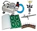 DELUXE AIRBRUSH TATTOO KIT 8 Includes: COMPRESSOR, HOSE, AIRBRUSH, INK, AND STENCILS