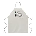 I Love Cooking With Wine Apron - Natural