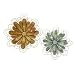 IMAX Geraldine Metal Wall Flowers, Set of 2