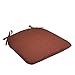 Comfort Classics Set of 4 16W x 17Dx 1.5H Spun Polyester Outdoor SEAT Cushion in Husk Texture Brick Inc.
