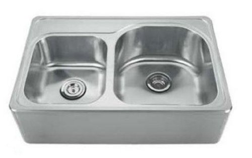 Whitehaus WHNAPD3322 Noahs Collection Brushed Stainless
