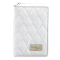 Quilted Leather Mini Folio for Nintendo DS Lite - White