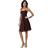 Formal Evening Gown. Print Cocktail Dress for Prom, Party, Wedding by Sean Collection (70141) Chocolate