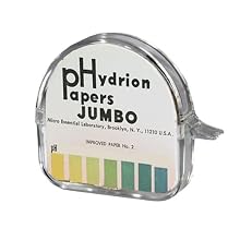 Micro Essential Lab Hydrion pH Test Paper Dispenser, Single Jumbo Roll