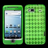 Green Diamond Flex-Gel Soft Case / Skin / Cover for HTC T-Mobile G2 / Desir ....