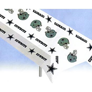 Dallas Cowboys Plastic Table Cover Heavy Duty Officially Licensed Team Logo at Amazon.com