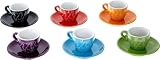 Produkt-Bild: Bialetti I Colorati Espressotassen-Set mit 6 Tassen und Unterteller