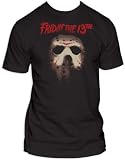 Friday the 13th Jason Mask Men's Black Tee