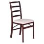 Stakmore Shaker Ladderback Wood Folding Chairs with Upholstered Seat - Set of 2 Color - Cherry