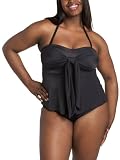 I.f.®  Women's Plus Bandeau 2 Piece Swimsuit