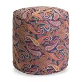 New IMAX Audrey Round Fabric Pouffe Ottoman High Quality Modern Design Beautiful Reasonable Price