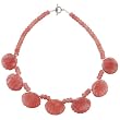 Handmade Quartz & Silver 'Seashell' Necklace