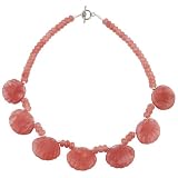EXP Handmade Quartz & Silver 'Seashell' Necklace