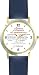 All of THE 7 HABITS #1 (Spanish Text) - DELUXE TWO-TONE WATCH from THE 7 HABITS - WATCH COLLECTION BY WATCHBUDDY&reg; - Arabic Numbers - Blue Leather Strap-Size-Large ( Men's Size or Jumbo Women's Size )