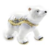 Coffret &agrave; Bijoux "Ours Polaire" blanc