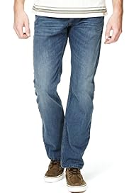North Coast Straight Fit Denim Jeans with Belt
