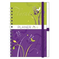 Planer Floral 2012 Familientimer mit 5 Spalten