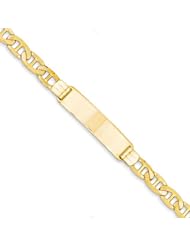 14k Gold Anchor Link ID Bracelet