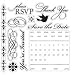 Clear Acrylic Small Stamp Set - Wedding
