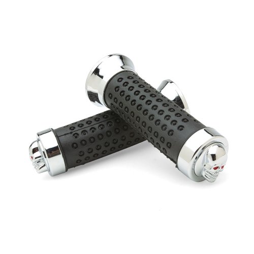 Electra Skull Grips (CP/Black, 2 Long Grips)