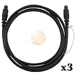 6' DIGITAL AUDIO OPTICAL FIBER OPTIC TOSLINK CABLE