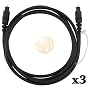 6' DIGITAL AUDIO OPTICAL FIBER OPTIC TOSLINK CABLE