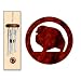 pomeranian44 - Pomeranian Wind Chimes XSMALL Silver