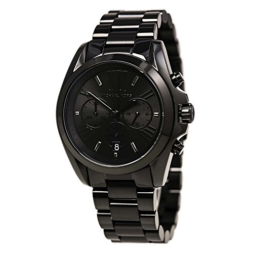 Michael Kors Bradshaw Chronograph Black Dial Black Ion-plated Unisex Watch MK5550