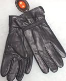 Black Genuine Leather Microfiber Lined Ladies Gloves Size Large