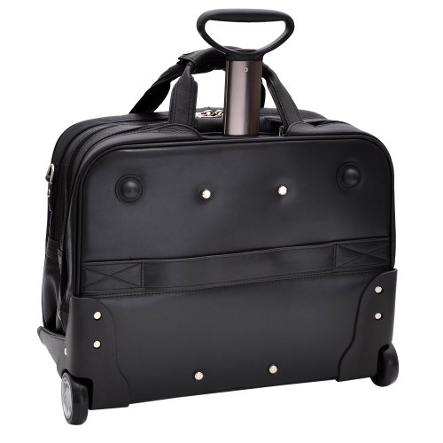 Siamod Ceresola 46005 Vernazza Collection Fly-Through Checkpoint-Friendly 17-Inch Detachable-Wheeled Laptop Case (Black)