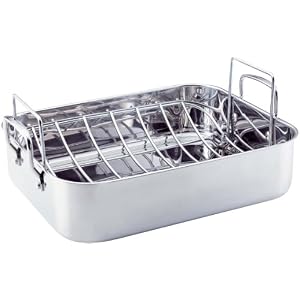 KitchenAid Gourmet Distinctions 16.5-Inch Roaster with Rack Stainless Steel