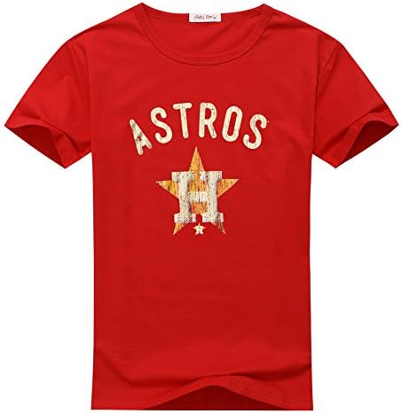 Snapen Fashion Child Kids Boys And Girls houston astros classic Cotton T-Shirt 3T /3Y-4Y Red
