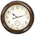 Infinity Instruments The Tudor - Antique Walnut Finish Resin Wall Clock