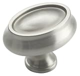 Amerock BP26127-G10 Manor Knob 1-by-1/2-Inch, Satin Nickel