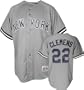 Roger Clemens Majestic MLB Road Grey Replica New York Yankees Jersey