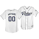 Padres Majestic MLB Custom Authentic Home Jersey - Men's