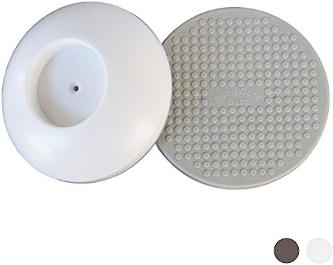 Baby Gate Guru Wall Protector 2 Pack Large - Choose Your Color (White or Bronze) - Perfect For Pressure Mounted Baby Gates, Pet Gates, Safety Gates, Shower Curtain Rods (2 Pack Large, White)