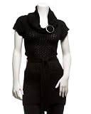 2b Cap Sleeve Cowl Sweater BLACK (XS) Reviews 41GzcKQYZrL. SL160 2b Cap Sleeve Cowl Sweater BLACK (XS) Reviews