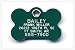 Pet ID Tag - Bone - Custom engraved cat and dog ID tags. Pet safety tag has reflective coating and is available in plastic, stainless steel and brass.