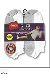 HANES FULL TERRY CUSHION LOW CUT 6 PACK - 160/6